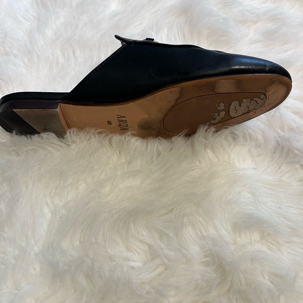 Arqa leather mules with almond toe - Picture 5 of 5